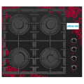 Gas Stove Black With A Pattern