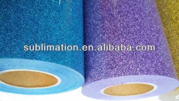 Glitter vinyl film black glitter heat transfer vinyl