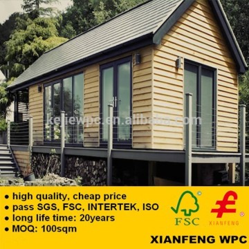 Waterproof Wood Plastic Composite Wall Panel Anti UV Outdoor WPC Cladding