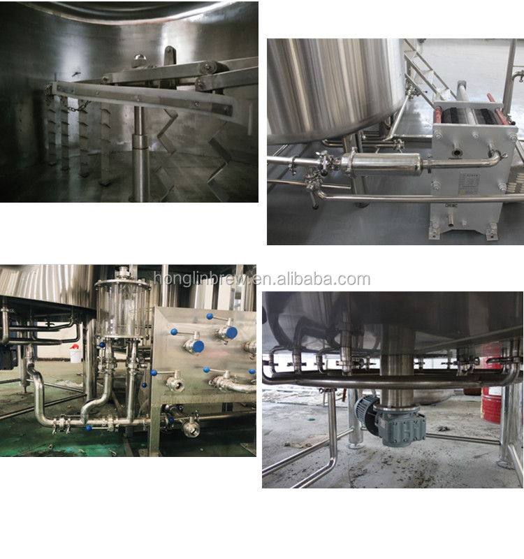 1000L Stainless Steel Beer Fermentation Equipment Turnkey Project For Brewery System