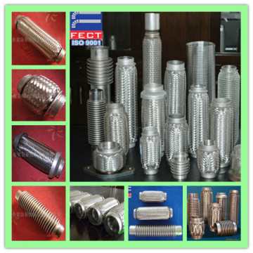 Exhaust flexible pipe connector/flexible metal hose for exhaust pipe