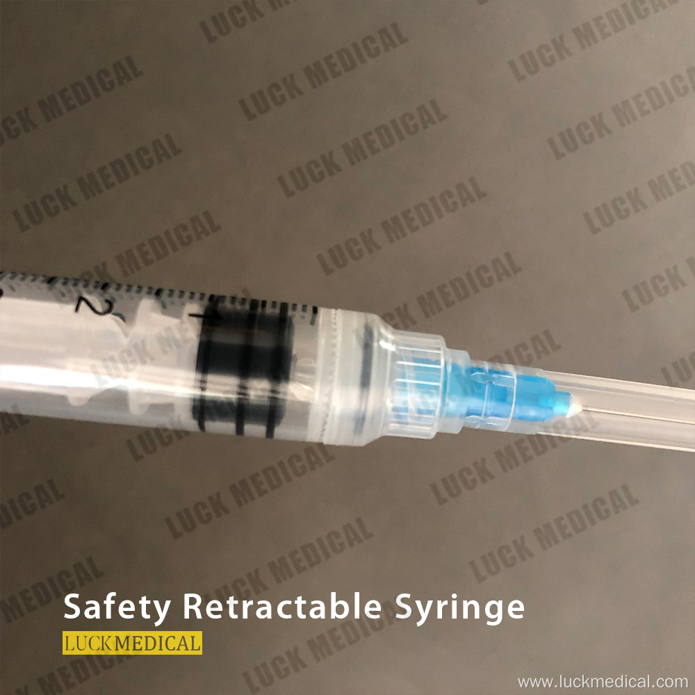 Disposable Safety Retractable Syringe Safe injection