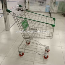 Supermarket metal rolling wire cart
