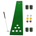 2-on-2 Pong Style Golf Putting Mat Game Set