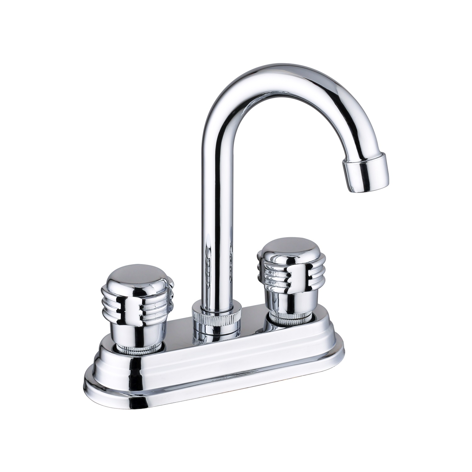 High Quality Silver Plating South Amercian style 4 inch Sink mixer, Cold&Hot water Basin faucet