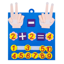 Children Counting: Early Learning Math Educational Felt Busy Board Montessori Toy