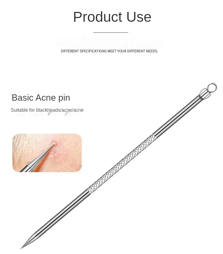 Wholesale Stainless Steel Acne Needle Suitable for Facial Care To Remove Blackhead Acne Needle 4-piece Set