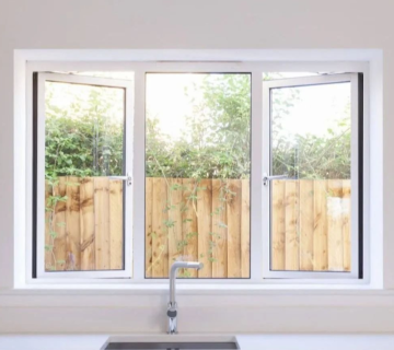 Home Security PVC Profile Casement Windows