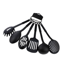 Black Heat Resistant 6-Piece Nylon Kitchen Utensil Set