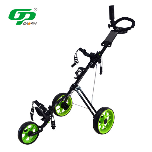 I-Foldable Three Wheel Golf Push Cart Golf Trolley