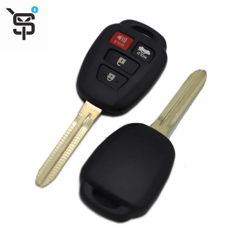 Factory price black remote key for Camry Corolla Prius RAV4 3+1 button smart car keys with 314 mhz