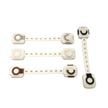 6-PACK Child Safety Strap Locks for Cabinets, Drawers & More
