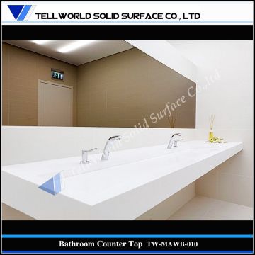 Corian White Toliet Countertop