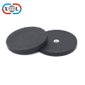 Neodymium Rubber Coated Magnet with Internal Thread