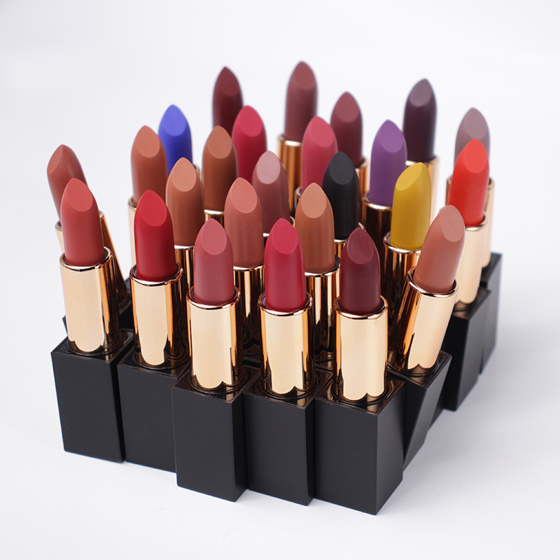 New Arrival 25 color matte lipstick Magnetic straw lipstick Moisturizing long lasting lip stick vegan cosmetic private label