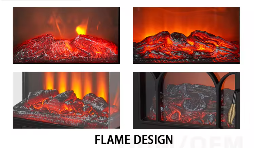 Wholesale Fast Heating Home Decoration Small Indoor Portable Mini Space Heater Electric Stove Fire Place Fireplace