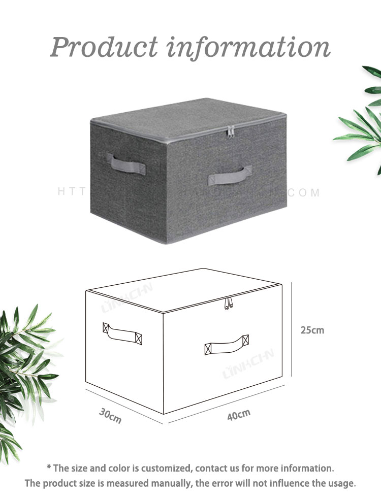 Multi-fonction waterproof eco cube non woven foldable toy clothes storage boxes with lids