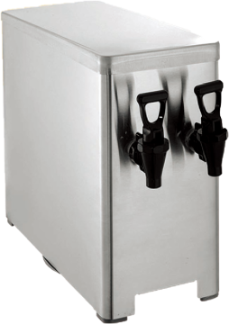 Twin dual beverage drink dispenser