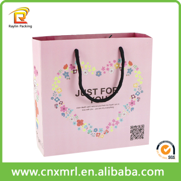 Promotion paper bag with logo raw materials of paper bag making