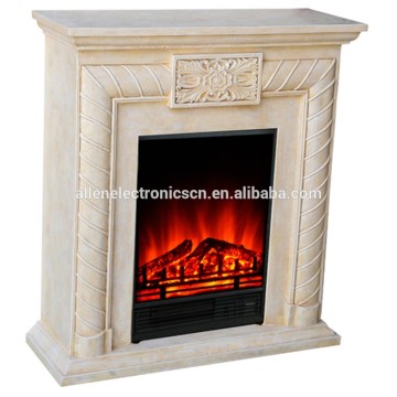 Charmglow Artifical White Faux Stone Electric Fireplace,Hearth