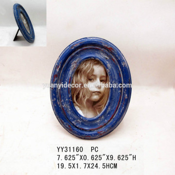 oval shape wooden photo frame, picture photo frame