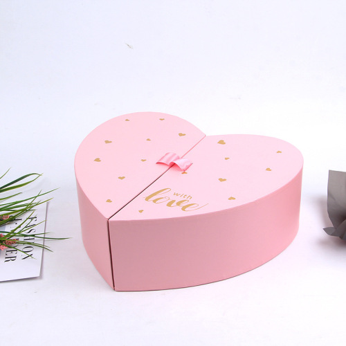 Special Both Opening Heart Box With Ribbon Closure