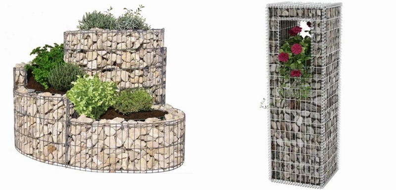 Eco Friendly Galvanized Welded Mesh Gabion Basket Decorative Gabion Wall