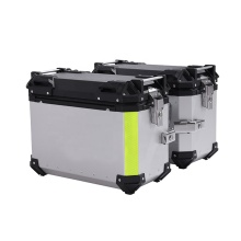 Aluminum Motorcycle Side Box 38L Tail Box Storage Luggage Case