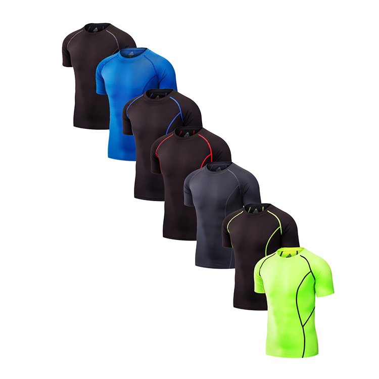 2021 Short Sleeve Muscle mens Gymcycling clothing Running fitness clothing
