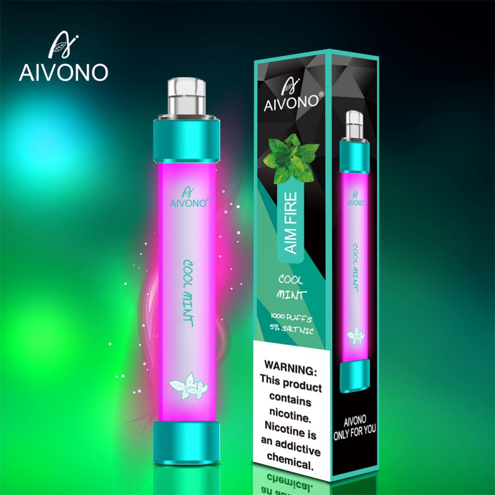 Authentische Aivono AIM FIRE Einweg -Vape Vape LED LED