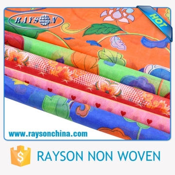 TNT printed fabric for shopping bags non breathable fabric