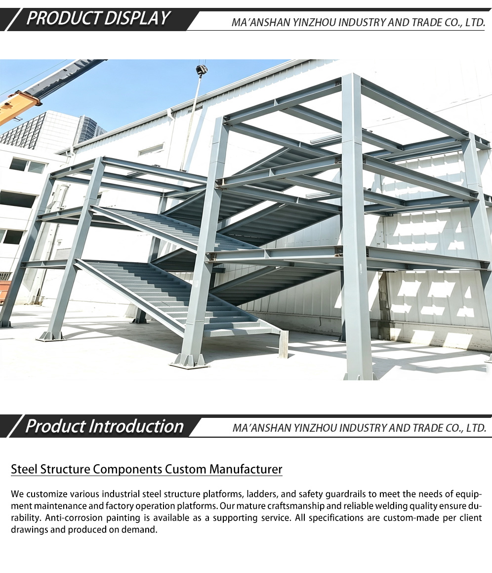 Изготовление стальных платформ, лестниц и ограждений на заказ-x Custom Fabrication of Steel Platforms, Stairs, and Guardrails-x