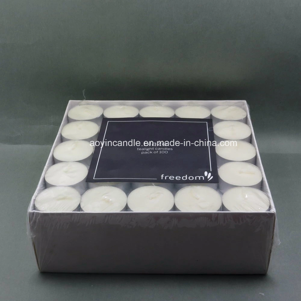 Tealight Candles, 7 to 8 Hour Extended Burn Time, 100 Bulk Pack