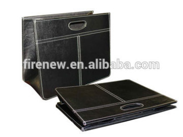 Folding PU Leather Basket for Gift, Gift Storage Bag