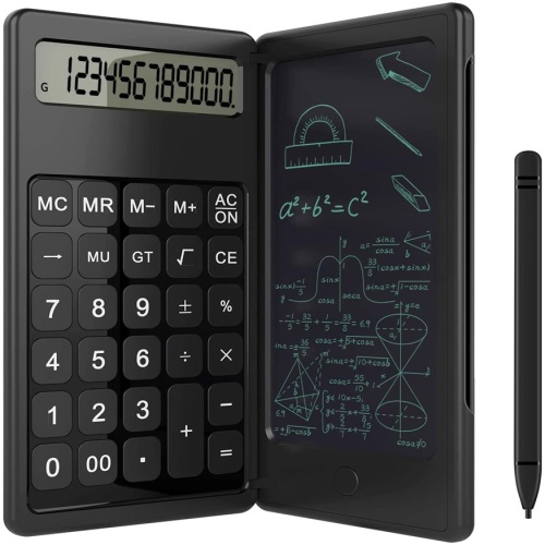 Calculatrice magique à écran LCD avec bloc-notes