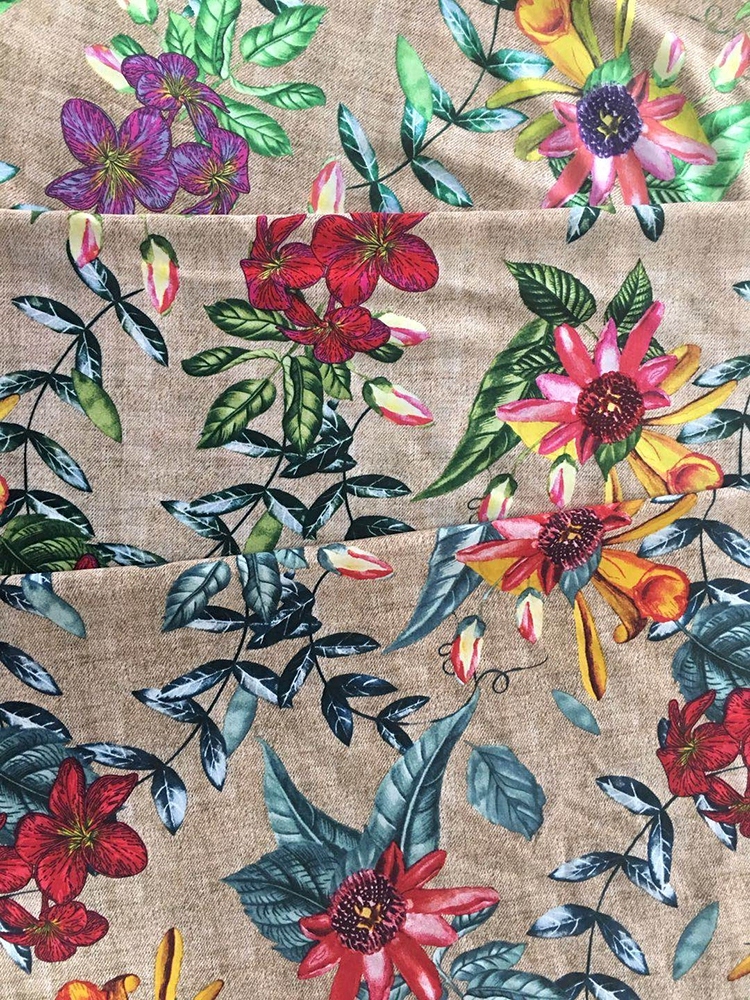 Texture Design Rayon Poplin shuttle 45S Printing Fabric