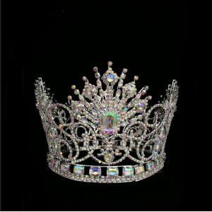 Full Round Tiara Queen Beauty Pageant Crown