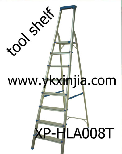 Aluminium Step Ladder with Tool Shelf (XP-HLA008T)