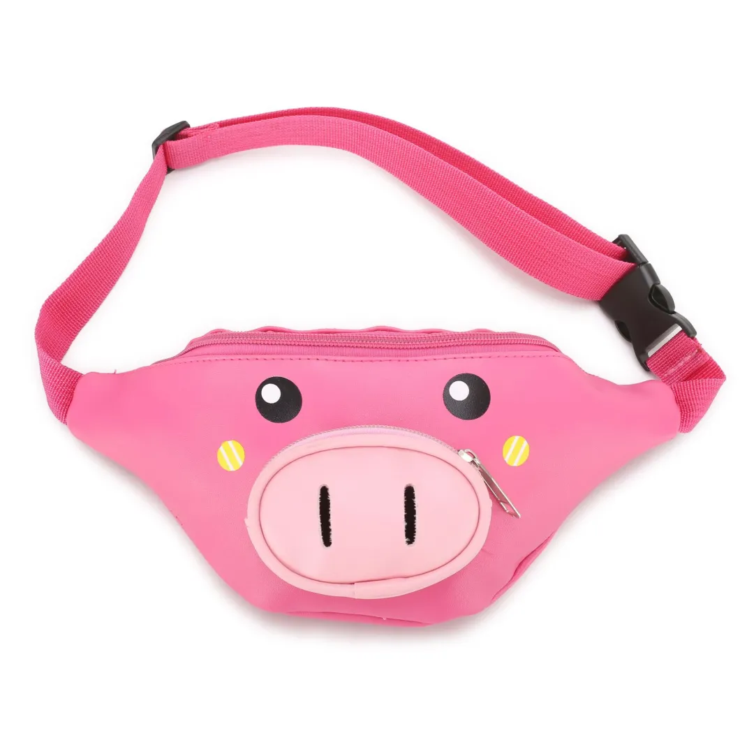 Customized Cartoon PU Girls Boys Crossbody Chest Sling Shoulder Fanny Pack Waist Bag