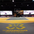 Modular FIBA ​​3x3 Tribunal oficial Tiles Basketball Flooring