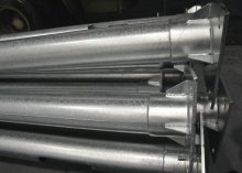 powder coated round steel column