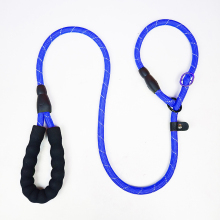Durable Slip Lead with Padded Handle and Reflective Threads for Dog Training