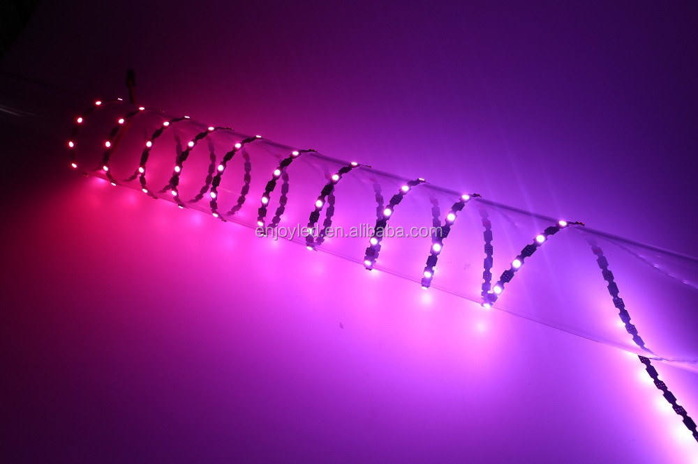 programmable smd 3528 RGB ws2812b SK6812 mini Zigzag 6mm width S form digital LED flexible strips