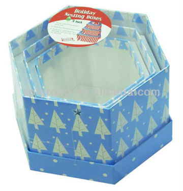 Christmas Paper Nested Box