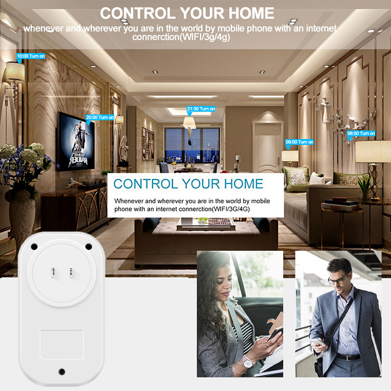 Google Home Echo Timer Electric Wifi Wall Power Outlet Amazon Alexa Wireless Mini Japan Smart Plug Socket