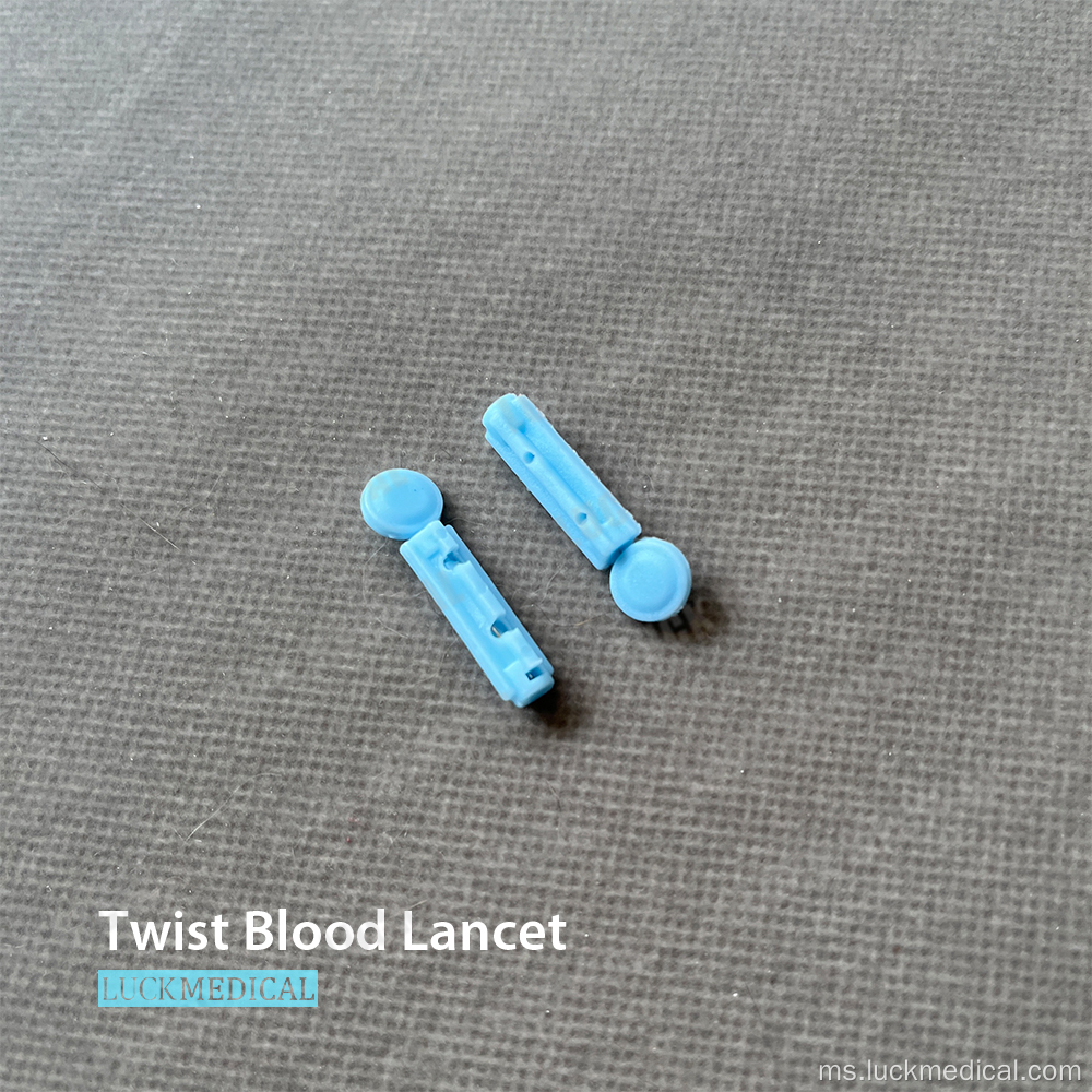 Keselamatan Lancet Darah Twisted Pposable