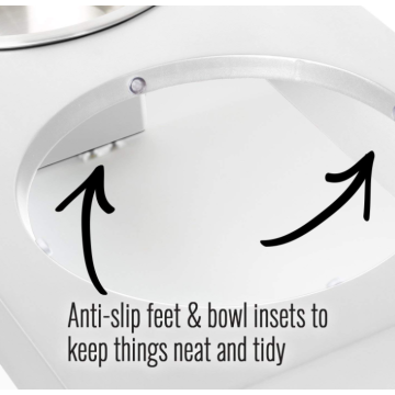 Stainless Steel Raised Pet Bowls