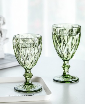 Retro Embraced: Transparent Wine Mug & Champagne Goblets