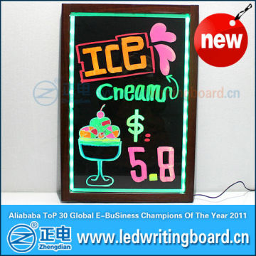 China supplier 50x70cm outdoor mobile advertising led write boards