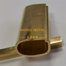 Custom-radius brass tubing for arched door frames